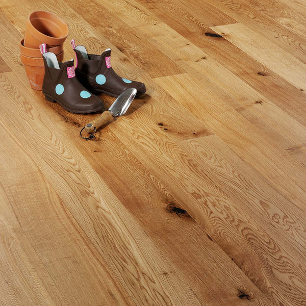 Engineered Rustic Oak Brushed & Matt Lacquered