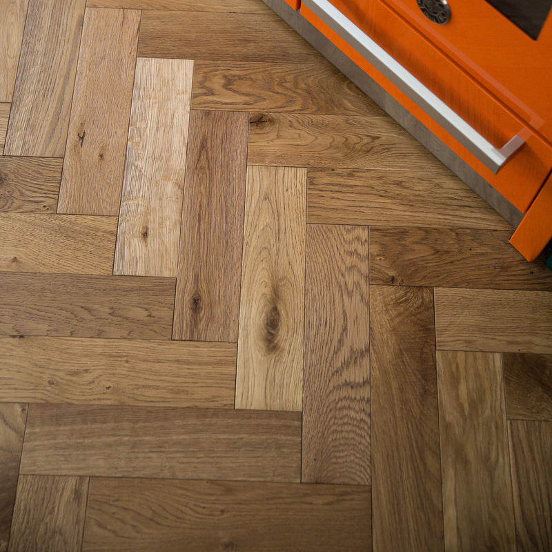 Smoked Oak Herringbone